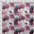 thumbnail image 4 of oneOone Viscose Chiffon Red Fabric Tropical Craft Projects Decor Fabric Printed By The Yard 42 Inch Wide, 4 of 5