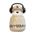 thumbnail image 2 of EGNMCR Cups Big Belly Cup, Children's Insulated Cup, Earphone, Bear Insulated Cup, Cute And Straw Cup, Compact And Portable Water bottle, 2 of 4