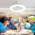thumbnail image 5 of LSLJS Ceiling Fan with Lights, Enclosed Low Fan Light, Ceiling Light with Fan, Hidden Electric Fan with E27 Lamp Holder, Ceiling Fan, 5 of 5