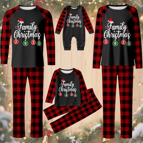 Family Matching Outfits Festive Four Piece For 亲子装2