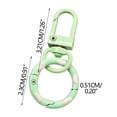 thumbnail image 2 of EGNMCR Tools&Home Improvement Candy-Colored Donut Keychains Spring Hook And Door Knob Combo With Colorful Enamel Coating Candy Colored Donut Buckles, 2 of 5