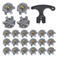 thumbnail image 1 of Golf Spikes Set Includes 30 Pcs Golf Cleats Replacement Golf Cleats Spanner Metal Thread Screw 6 mm Dia Golf Spike Too, 1 of 5