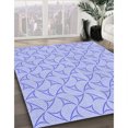 thumbnail image 3 of Ahgly Tapis d'Intérieur Lavable en Machine Carré Transitionnel Bleu Ciel, 4 Pieds Carré, 3 of 7