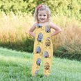 thumbnail image 1 of TIMIFIS Combinaison Sans Manches pour Bébé Fille, Imprimé Œufs de Pâques, Tenue d'Été - 3-4 Ans, 1 of 6
