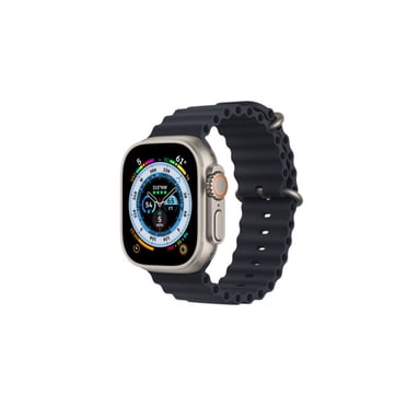 Restored Apple Watch Ultra (GPS + Cellular, 49mm) Black Titanium Case with Black Ocean Band - Refurbished Fair