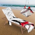 thumbnail image 1 of LSLJS Beach Chair Cover with Side Pockets, Microfiber Chaise Lounge Chair Towel Cover for Sun Lounger Pool Sunbathing Garden Beach Hotel, Easy To Carry Around, 1 of 6
