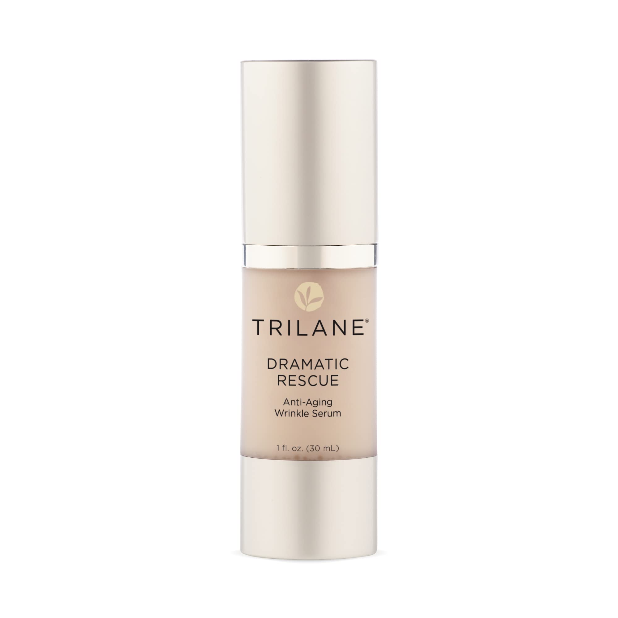 Trilane Sérum Anti-âge Dramatic Rescue avec Squalane d'Olive Durable, Raffermit, Lisse et Rehausse pour une Peau d'Apparence Plus Jeune. Sans Cruauté, 1 fl. Oz