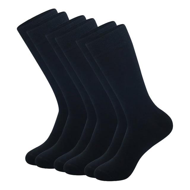 3 Pairs Of Men's Casual Dri Tech Control Crew Socks Breathable Stockings
