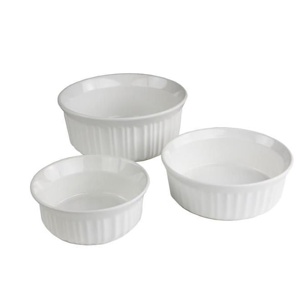 Corningware® French White 3 Piece Bakeware Set