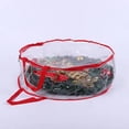 thumbnail image 3 of Hearth & Gear Christmas Storage Container Christmas Wreath Storage Including Holiday Wreath Storage Bracket Zipper Christmas Storage Strap Durable Handle Closet Clothes with Lids for Storage Small, 3 of 6