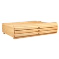 thumbnail image 4 of KLKCMS Artist Supply Storage Box Portable Art Storage Box for Brushes Pastel Pencil 3 Drawer, 4 of 9