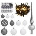 thumbnail image 5 of vidaXL Artificial Pre-lit Christmas Tree with Ball Set 210 cm Green, 5 of 5