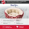thumbnail image 5 of Sleep Zone 21" Small Woof Scallop Bolster Dog Bed, 5 of 5