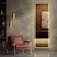 thumbnail image 3 of EDX Rectangle 63"x 20" LED Full Body Mirror, 3 Color Lighting, Free Standing Wall-Mounted for Home, 3 of 7