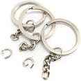 thumbnail image 4 of TopLLC Porte-clés 100 de Clé Porte-Clés Pendentif de Sac Boucle avec Chaîne à Maillons Porte-Clés en Acier Inoxydable, 4 of 4
