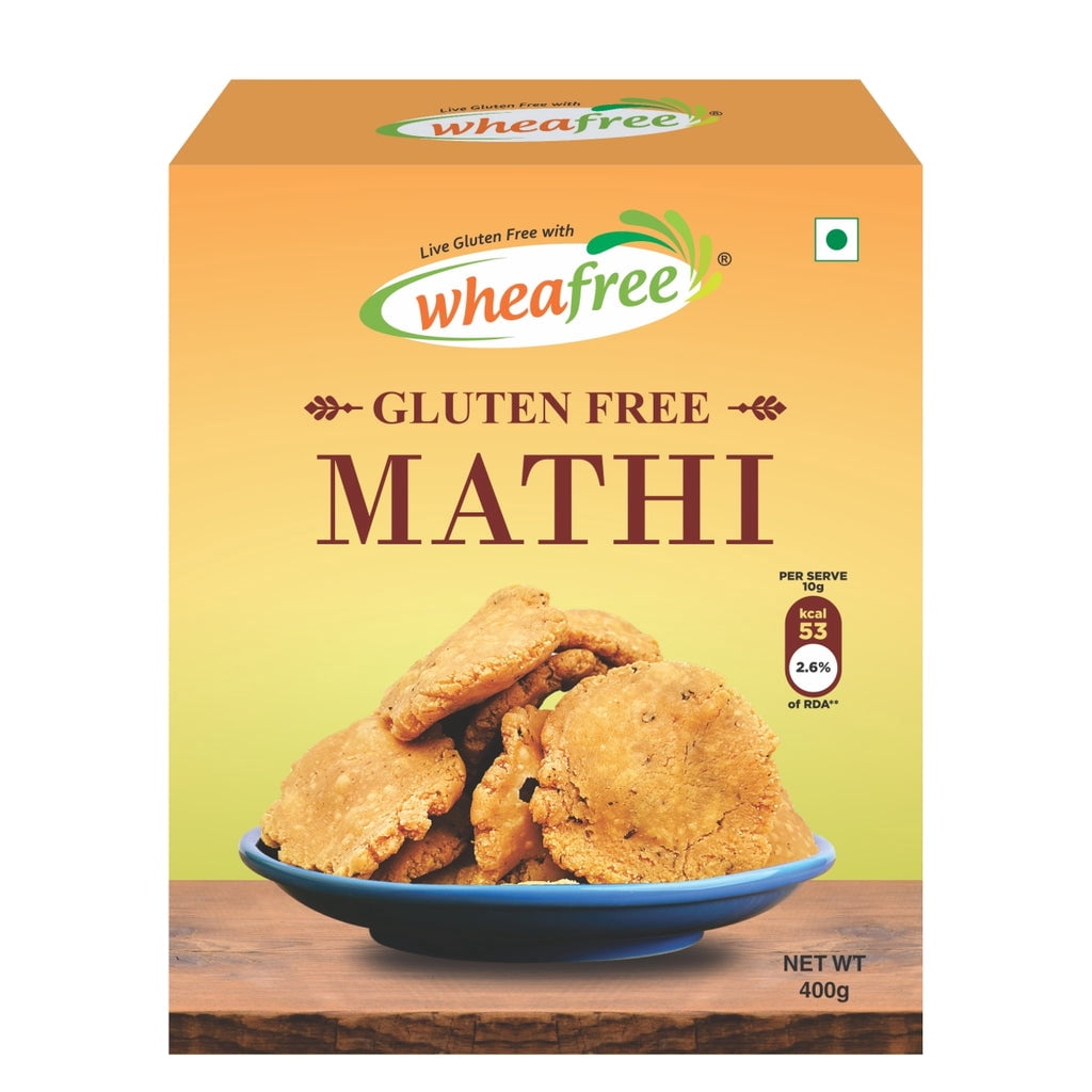 Wheafree Gluten Free Mathi (400g) | Delicious, Ready to Eat Indian Snacks | Tasty Crispy and Crunchy Savoury | Lactose Free | Best Tea Time Savoury Snacks