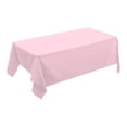 thumbnail image 2 of HHBEAUTY Rectangle Vinyl Tablecloth, Waterproof Spillproof Plastic Backed Table Cloth, Wipe Clean Table Cover for Dining, Buffet Parties and Camping (Pink,54" x 72"), 2 of 7