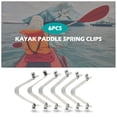 thumbnail image 1 of 6 Pcs Clips à Ressort pour Pagaie de Kayak Clips de Mât de Tente Bouton-Poussoir Clip à Ressort Tube de Verrouillage, 1 of 8