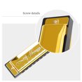 thumbnail image 4 of relayinert 10 Holes Harmonica Mouth Organ 20 Tones Musical Instrument Playing Present Gold, 4 of 6