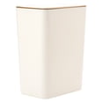 thumbnail image 2 of Chmadoxn Kitchen Storage & Organization, Plastic Garbage Container Bin With Press Top Lid, White,Beige,Gray,Plastic Garbage Bin,Wastebasket For Home,Kitchen,Bathroom,Garage garbage bin, 2 of 8