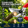 thumbnail image 3 of Rocky Tools Ciseaux de Taille Professionnels SK5 de 8 Pouces à Contournement – Ciseaux de Jardin Ultra Tranchants de Qualité Supérieure, Poignée Ergonomique Antidérapante, Tondeuses Robustes pour Roses, Fleurs, Plantes et Petites Branches, 3 of 9