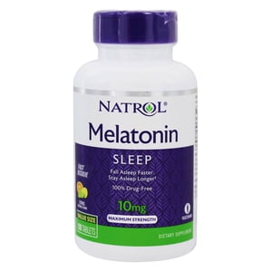 Natrol - Melatonine Sommeil Puissance maximale Rapide Dissoudre les agrumes 10 mg. - 100 Comprimés