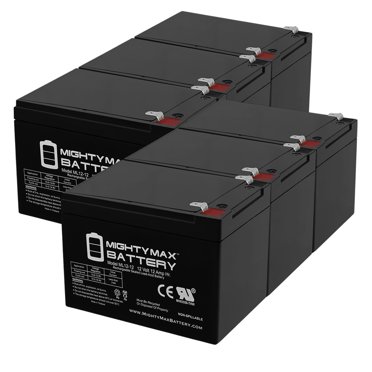 Batterie de Remplacement 12V 12AH SLA pour Altronix AL1042ULADA - Lot de 6