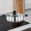thumbnail image 3 of DOLITY Hot Pot with Divider Cooking Pot with Lid Two Flavor Soup Pot Hot Pot Cooker for 32cm, 3 of 9