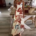 thumbnail image 1 of SMihono Robe d'Été Grande Taille pour Femmes Style Été 2023 Jour de l'Indépendance Imprimé Vacances Bretelles Col en V, 1 of 5