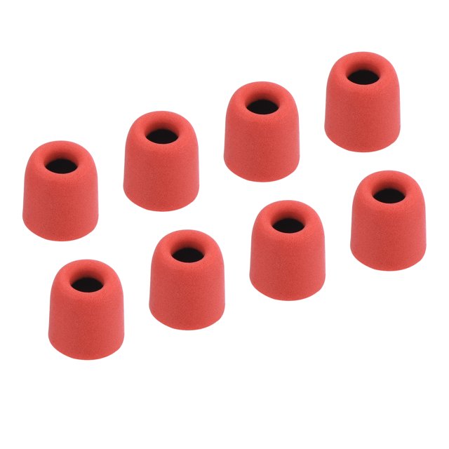 Unique Bargains Replacement Foam Ear Tips Earbuds Bud 5.1-6mm Small Size Earbuds Tips for Earphones Red 8 Pcs