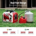 thumbnail image 4 of Maxpeedingrods 4KW Dual Futor Portabel Inverter Generale Super Quiet Electric Start EV-charging, 4 of 6