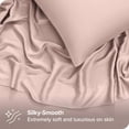 thumbnail image 2 of Bare Home TENCEL™ Sheet Set - Lyocell derived from Eucalyptus - Queen, Blush, 2 of 7