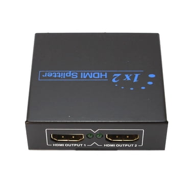 axGear Boîtier Répartiteur HDMI à 2 Ports avec Adaptateur d'Alimentation Moniteur 1 vers 2 Miroir TV HD