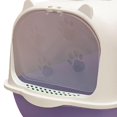 thumbnail image 4 of GROWTH TANK Enclosed Cat Toilet Portable Detachable Kitty Litter Tray Easy Cleaning Reusable White, 4 of 9
