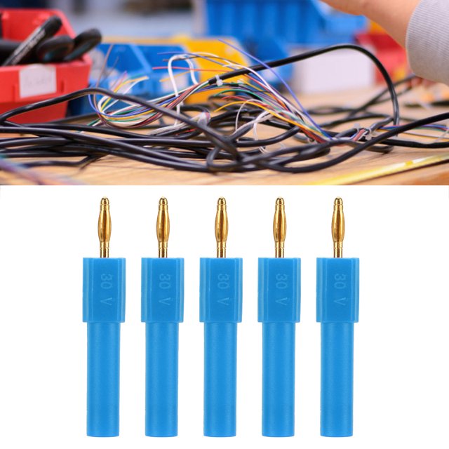Fiche Banane Convertisseur, Fiche Banane Convertisseur, 5 Pcs Fiches Banane à Vis 4 mm 2 mm vers 4 mm Fiche Banane Convertisseur Connecteur de Haut-Parleur Banane, Multimètres