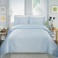 thumbnail image 1 of Home Sweet Collection 3 PC Solid Egyptian Cotton Duvet set (King, Blue), 1 of 1