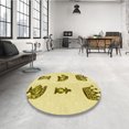 thumbnail image 4 of Ahgly Company Tapis d'Intérieur Lavable en Machine Carré Transitionnel Brun, 3 Pieds Carré, 4 of 7