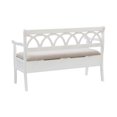 thumbnail image 2 of Harland Storage Bench, White, 2 of 9