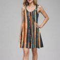 thumbnail image 4 of Ovzne Robes d'Été pour Femmes 2025 Robe de Plage Robe de Printemps et d'Été pour Femmes Vacances Boutonnée Col en V à Bretelles Robe Haut Robe de Printemps Imprimée Liquidation, 4 of 7