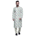 thumbnail image 1 of Atasi Kurta Pyjama de Fête pour Hommes Col Mandarin Manches Longues Kurta Pyjama Ethnique, 1 of 5