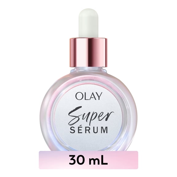 Olay Super Serum - Vitamin C Serum, Niacinamide, Collagen Peptide - 5-in-1 Skin Care - Brightening, Hydrating, Smoothing, Firming, Evens Tone, Anti-Aging, 30mL