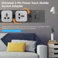thumbnail image 3 of Amdohai Universal 3-Pin Track Sockets Power Track Socket Outlet Versatile Electric Mobile Track Socket Power Track Adapter, 3 of 8