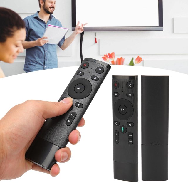 Télécommande Vocale 2.4G Entrée Vocale RF Capteur 6 Axes Anti-Tremblement Télécommande PC avec Récepteur USB pour TV Ordinateur