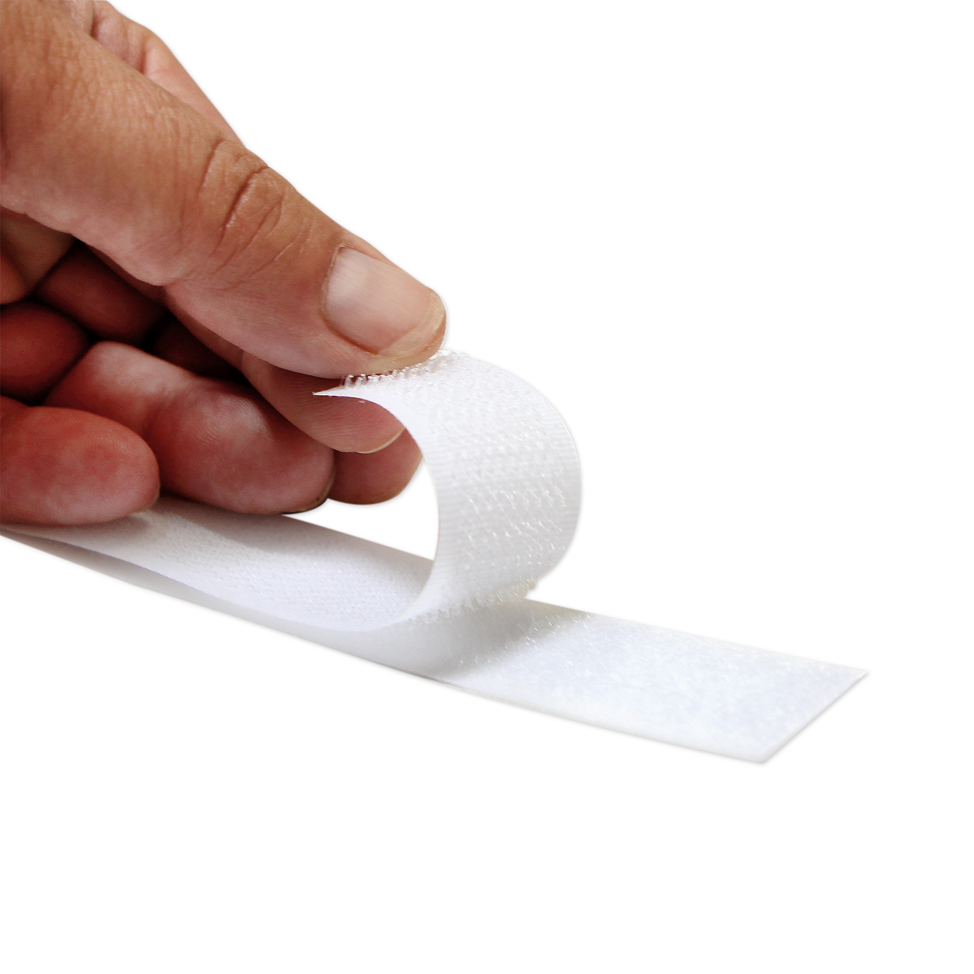 ESPRIT Sew-On Hook and Loop Tape, White, 19 mm (0.75 in) × 1 m (1.09 yd)