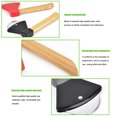 thumbnail image 4 of Axe Pizza Cutter with Bamboo Handle Pizza Wheel Grater Rotating Blade Pizza Knife, 4 of 7