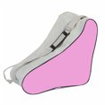 thumbnail image 4 of Breathable Roller Skate Bag Storage Pouch Adjustable Hook Staking roller skating bag adopts Holder Large Capacity Shoulder Strap Carry Case Pink, 4 of 7