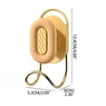 thumbnail image 3 of Heavy Duty Towel Rack Hooks - Super Load Capacity Traceless Adhesive Hanger for Kitchen Bathroom Organization, Damage-Free Mounting on Tile Glass Surfaces Hzhnb | Plastic, Yellow, 3 of 8