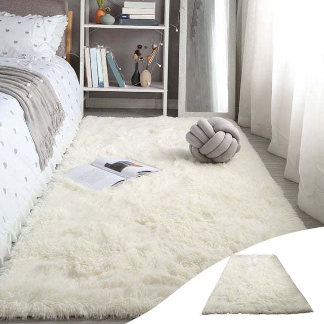 Yhmxh Blankets-Throw Blanket Warm Blanket Area Rugs For Bedroom Turquoise Green- 63x31.5 Inches Rug- Shag Rugs For Living Room- Furry Carpet For Kids Girl Room- Indoor Throw Rug For Nursery