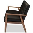 thumbnail image 4 of Allora Faux Leather Tufted Sofa in Black, 4 of 6