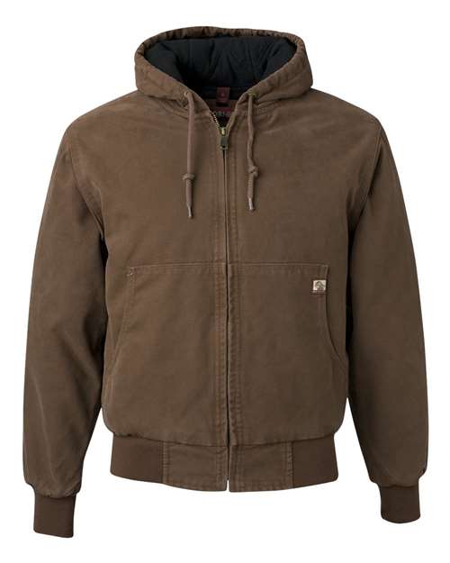 DRI DUCK Veste à Capuchon Cheyenne en Toile Boulder avec Doublure Matelassée en Tricot, 5TG